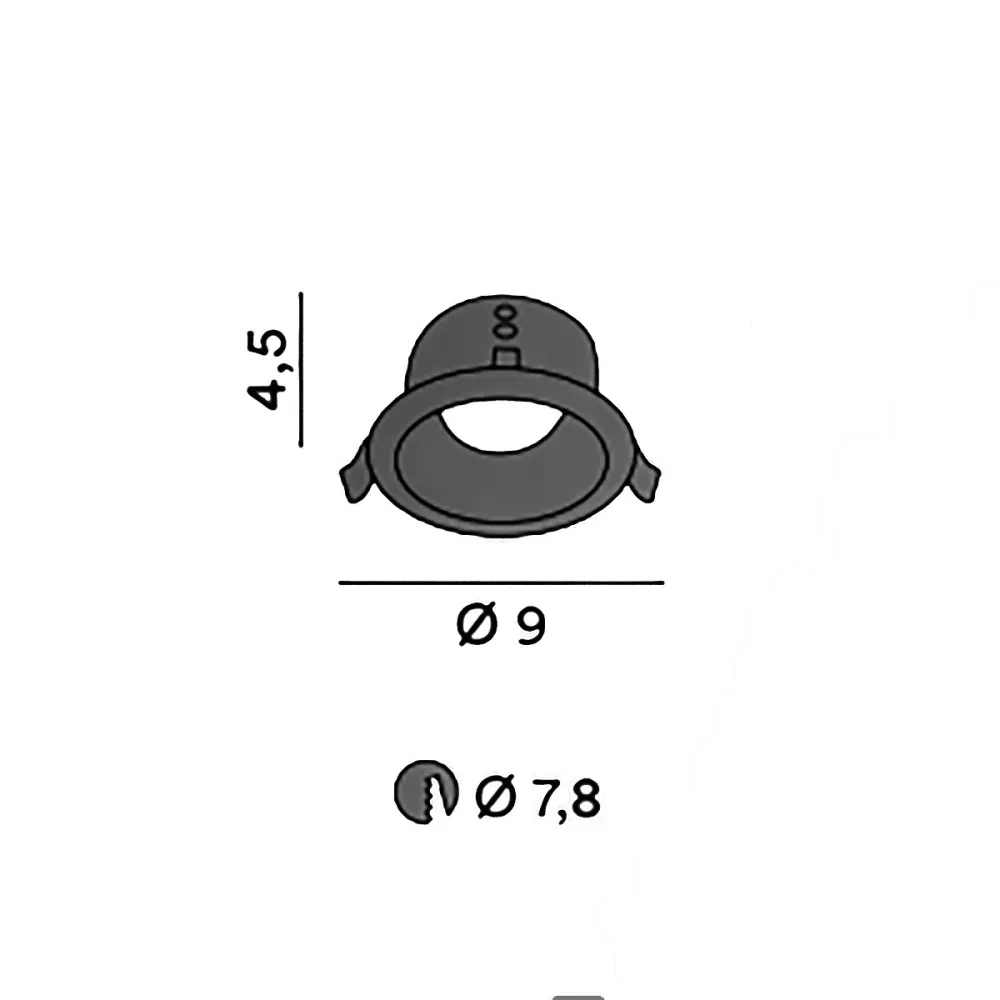 Projecteur encastré Perenz OASIS 8370 B IP44