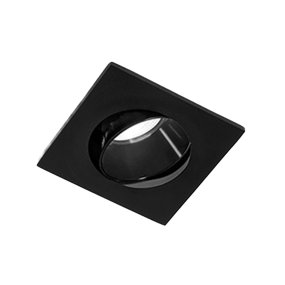 Faretto incasso quadrato IP20 Perenz OASIS 8368 N ottica orientabile nero