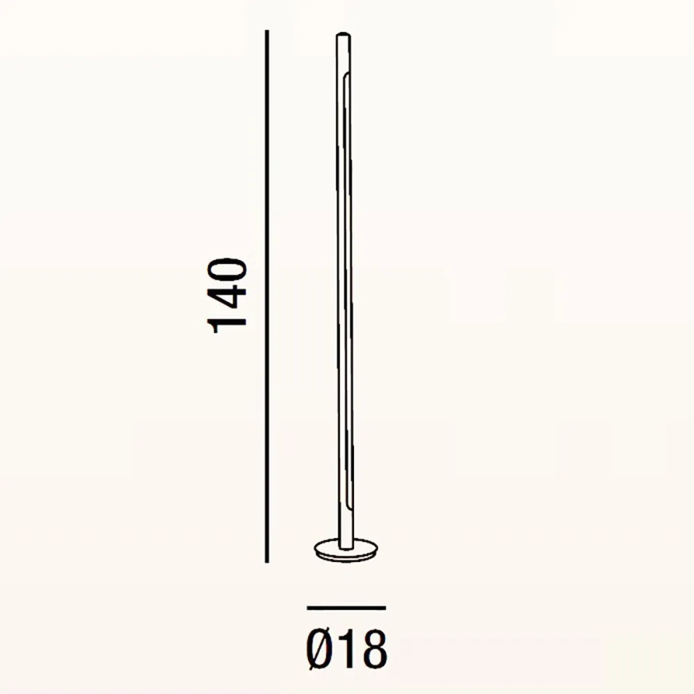Lampadaire LED moderne Perenz STICK 6760 N LC