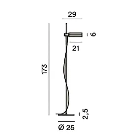 Piantana moderna led Perenz ULTIMA 8576 N CT LED CCT