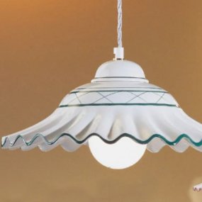 Due P Keramik Kronleuchter Beleuchtung 2383 S E27 LED klassische abgehängte Deckenleuchte
