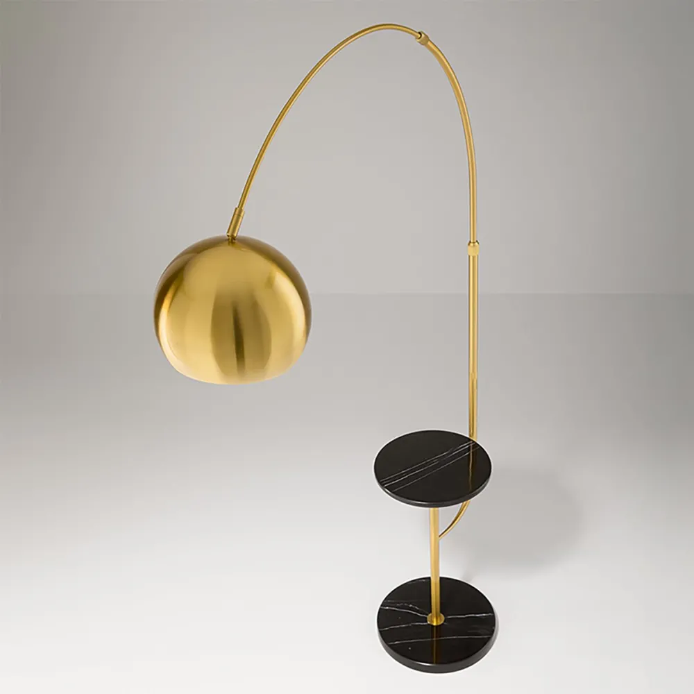 Lampadaire classique à bras arqué Perenz TABLEAU 8410 OB