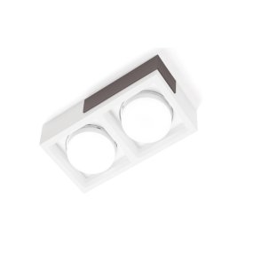 Plafoniera moderna Sforzin illuminazione VELIA  PL2 T546 T547 T548 GX53 LED gesso metallo