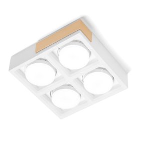 Plafonnier moderne Sforzin illuminazione VELIA PL4 T549 T550 T551 GX53 LED plâtre métal