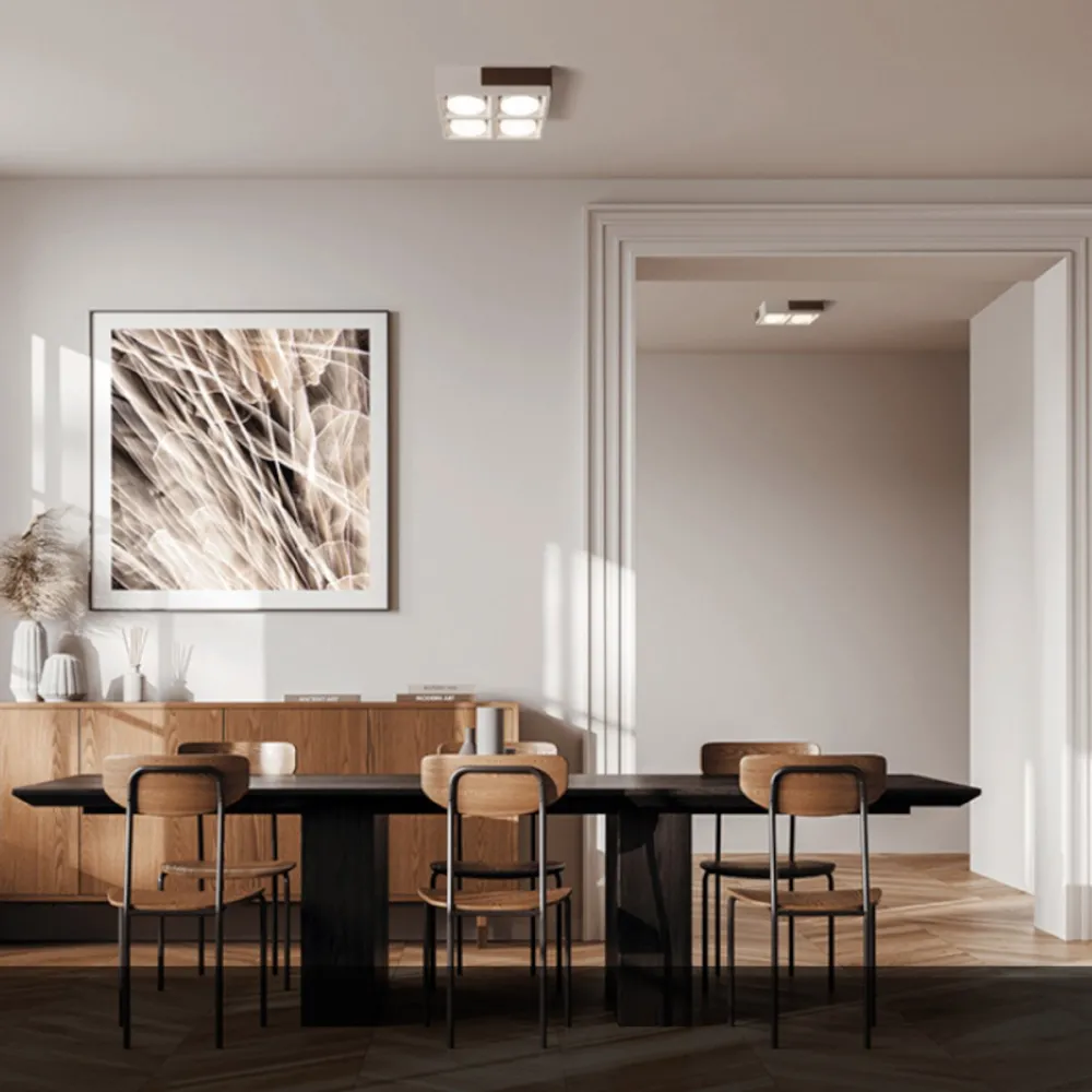 Moderne Deckenleuchte Sforzin illuminazione VELIA PL4 T549 T550 T551 GX53 LED