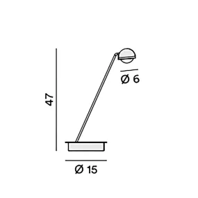 Lampe moderne Perenz LYRA 8447 B CT