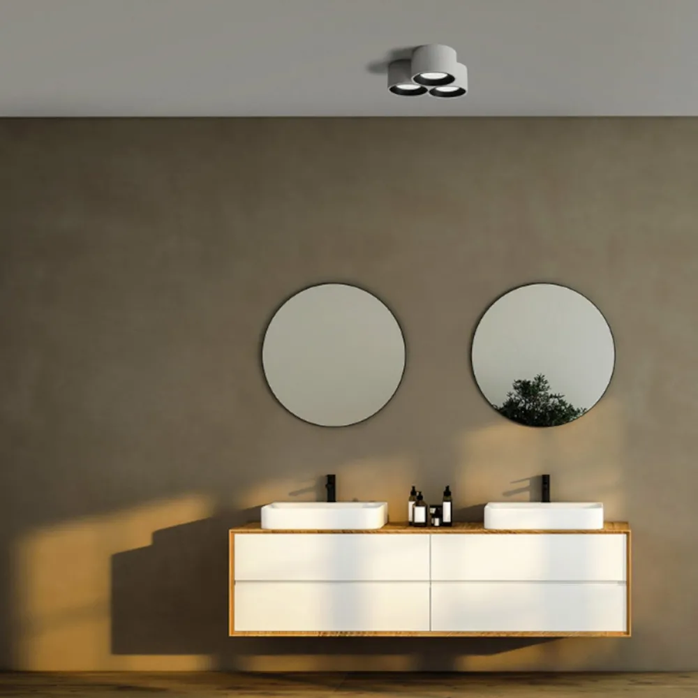 Plafonnier LED moderne rond NASSO T505 T506 GX53 de Sforzin Lighting