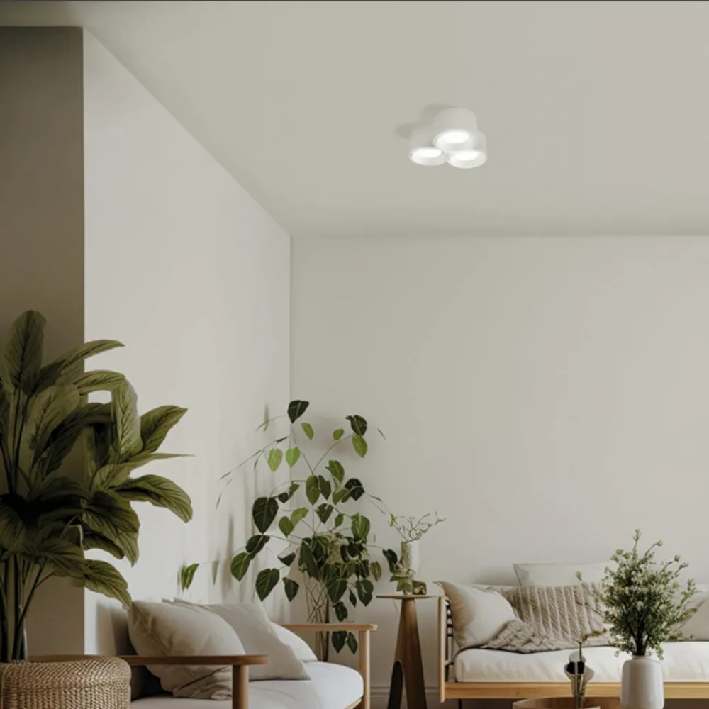 Plafonnier LED moderne rond NASSO T505 T506 GX53 de Sforzin Lighting