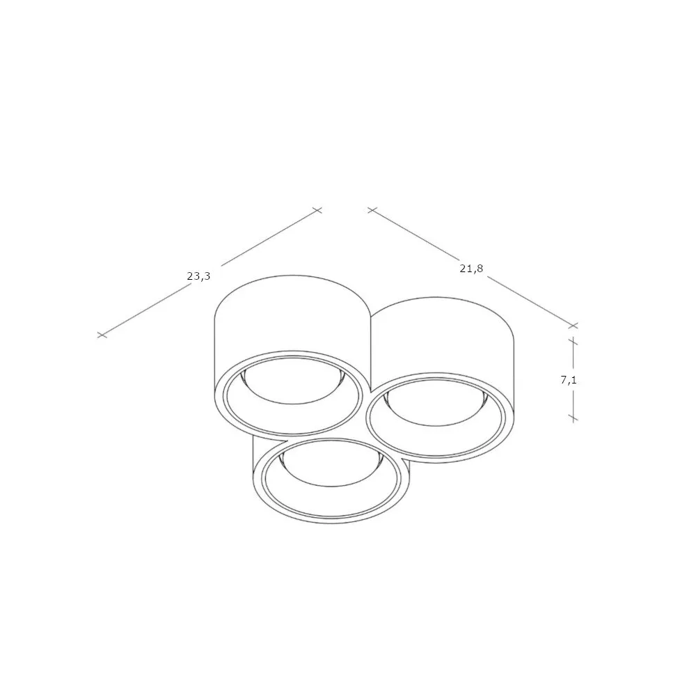 Plafoniera moderna Sforzin illuminazione NASSO tonda T505 T506 GX53 LED