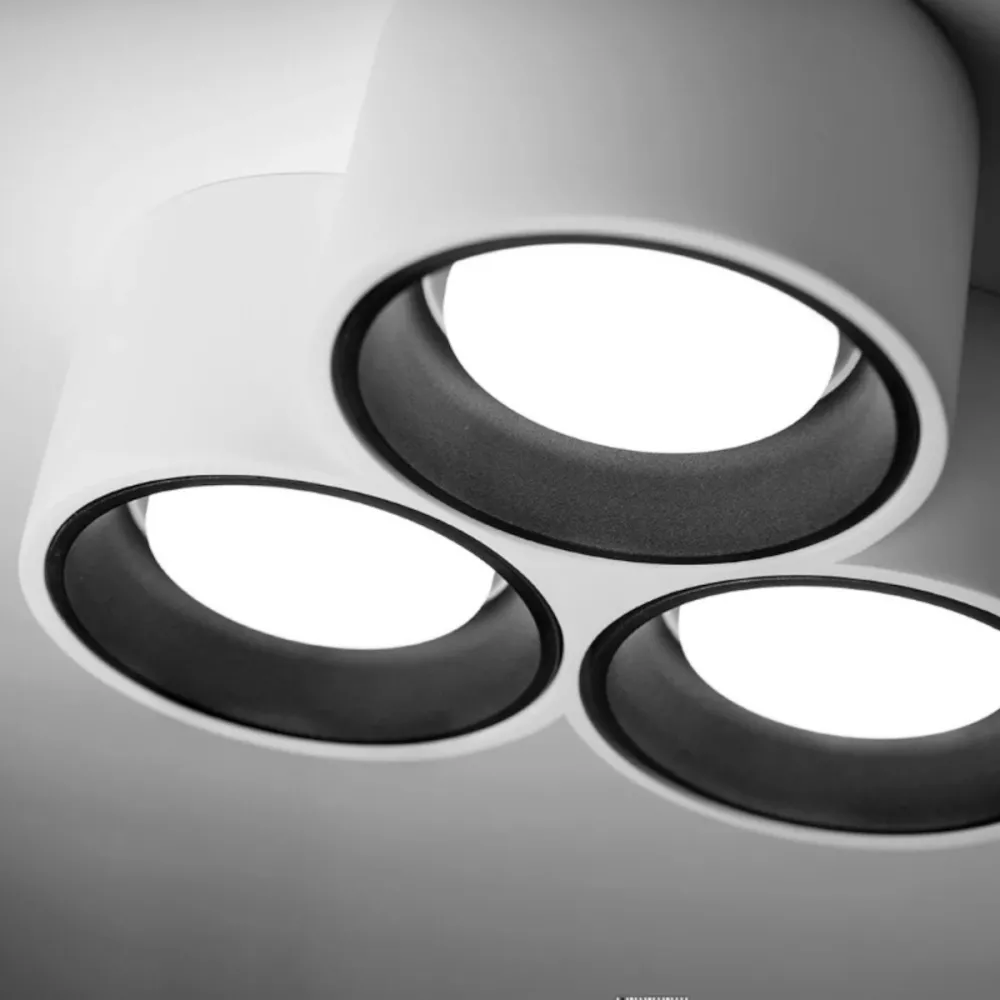 Plafonnier LED moderne rond NASSO T505 T506 GX53 de Sforzin Lighting