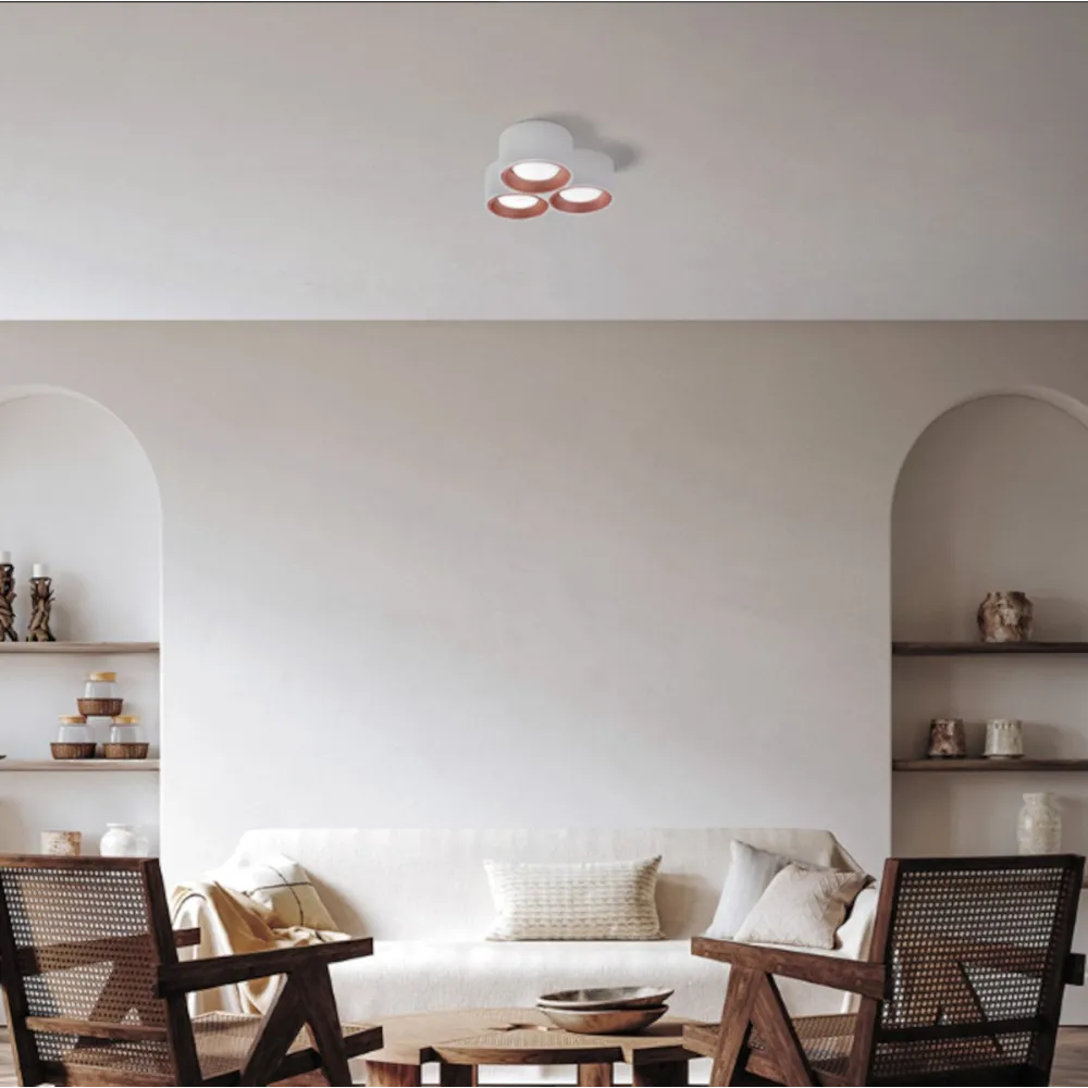 Plafonnier rond classique Sforzin Lighting NASSO T507 T508 T509 GX53 LED