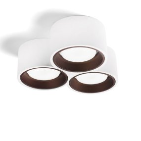 Plafoniera classica Sforzin illuminazione NASSO tonda T507 T508 T509 GX53 LED gesso alluminio