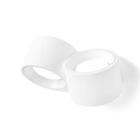 Applique murale moderne Sforzin Lighting NASSO ronde AP2 T517 T518 GX53 LED en plâtre et aluminium