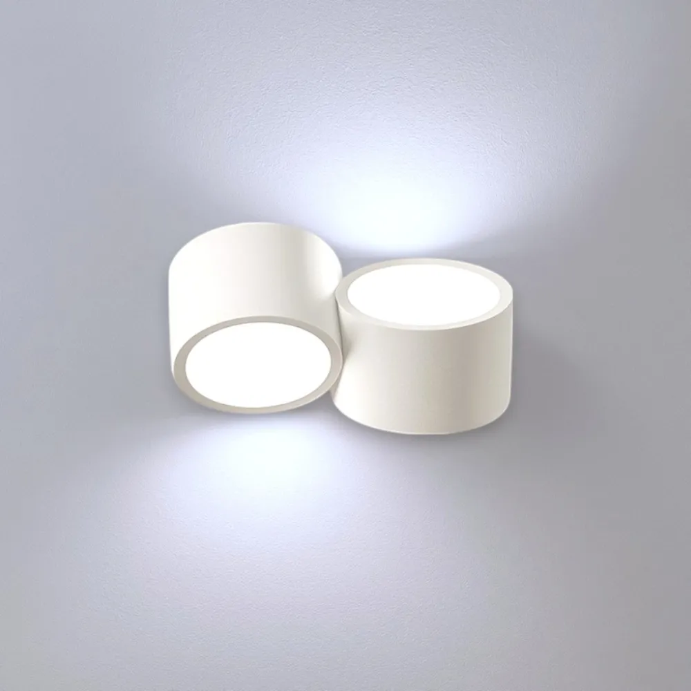 Applique murale moderne LED ronde NASSO AP2 T517 T518 GX53 de Sforzin Lighting