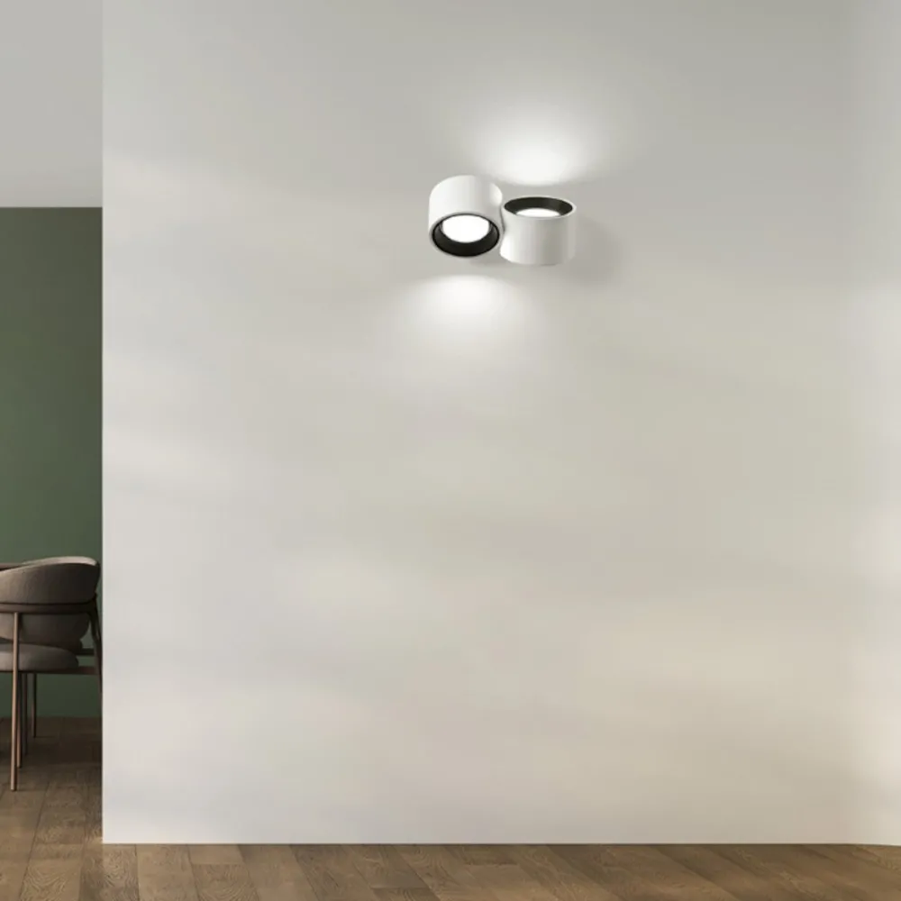Applique murale moderne LED ronde NASSO AP2 T517 T518 GX53 de Sforzin Lighting
