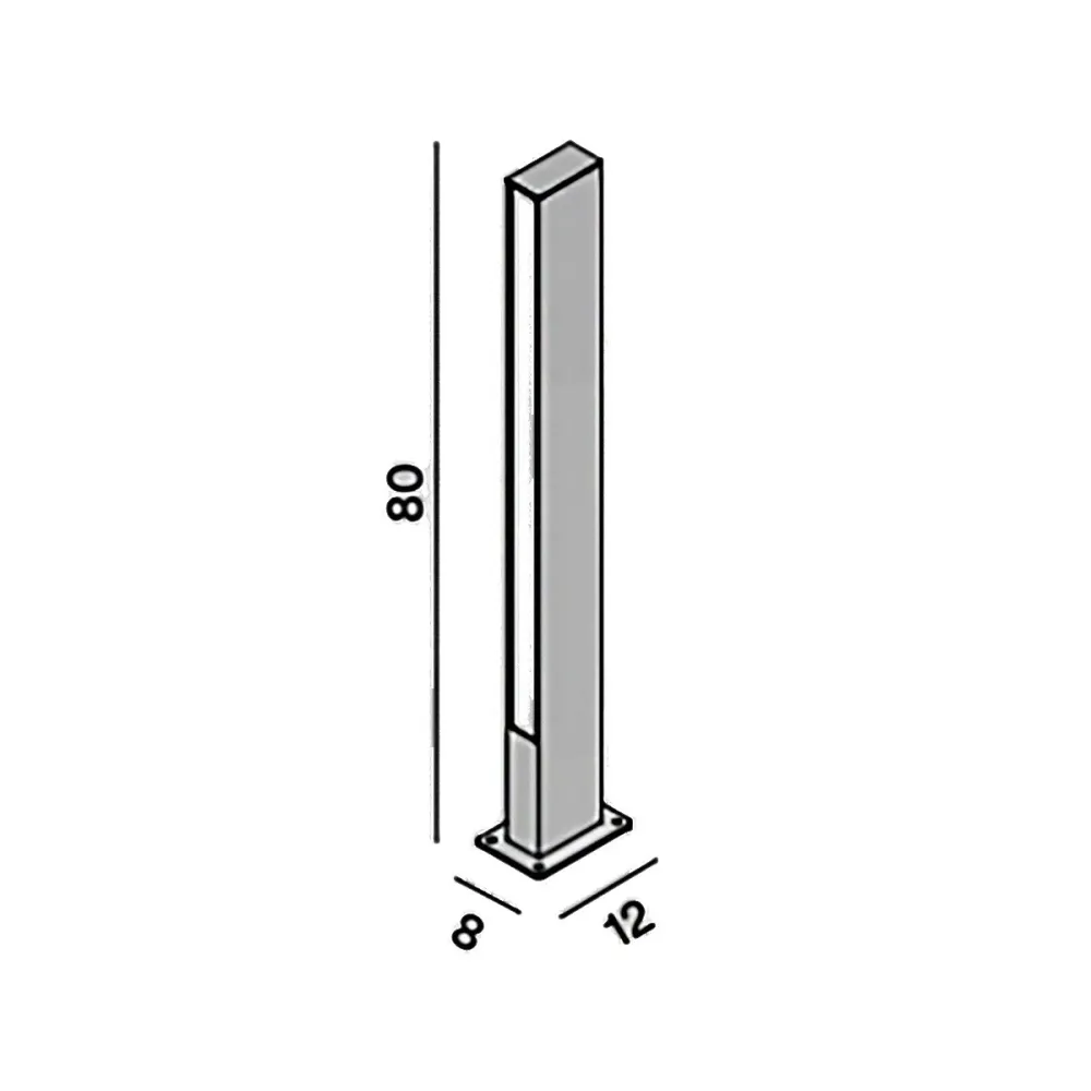 Lampioncino esterno IP65 Perenz POLE 8338 A LC
