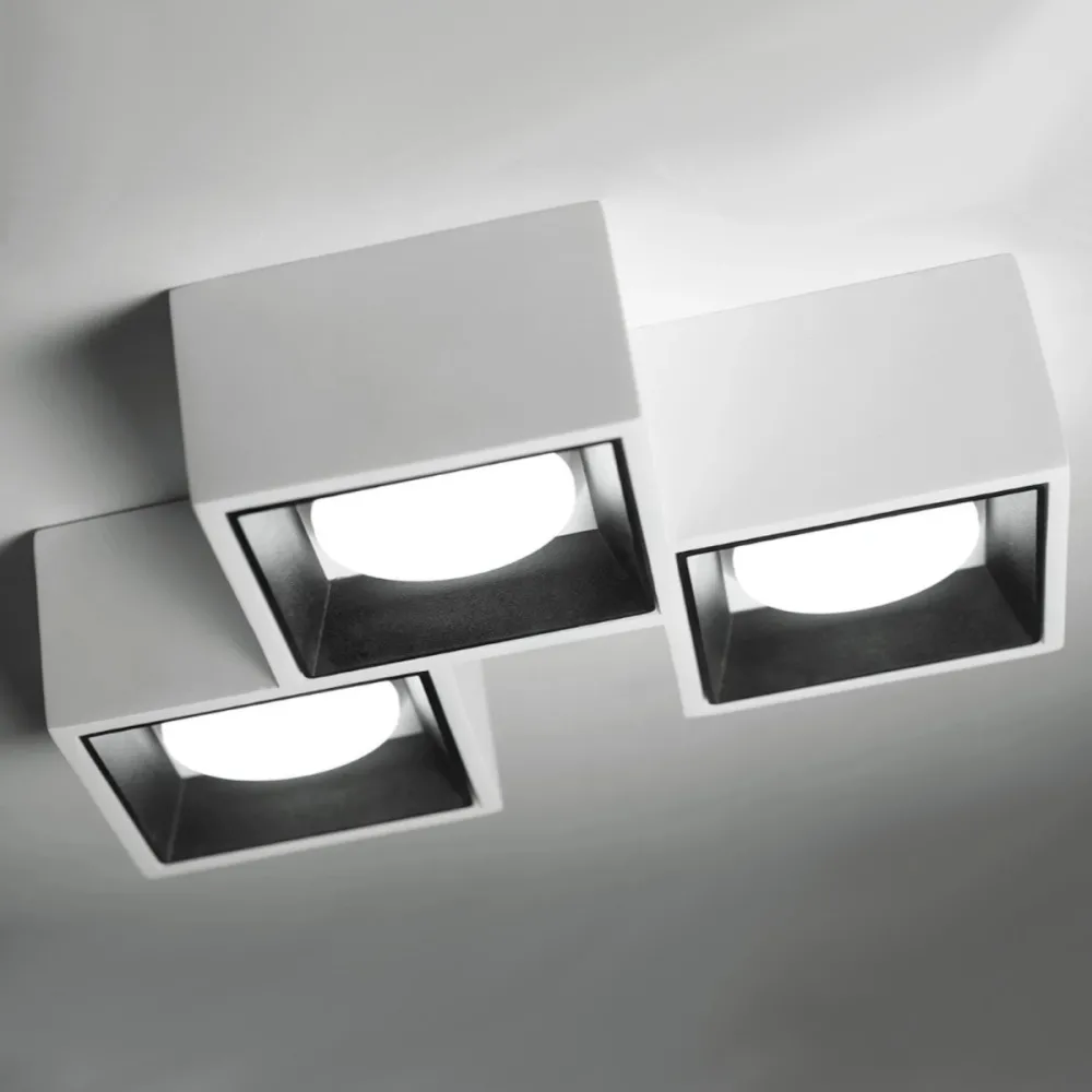 Sforzin Lighting NASSO Square moderne Deckenleuchte PL3 T511 T512