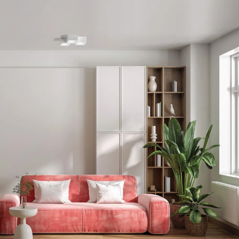 Plafonnier moderne carré NASSO de Sforzin Lighting PL3 T511 T512