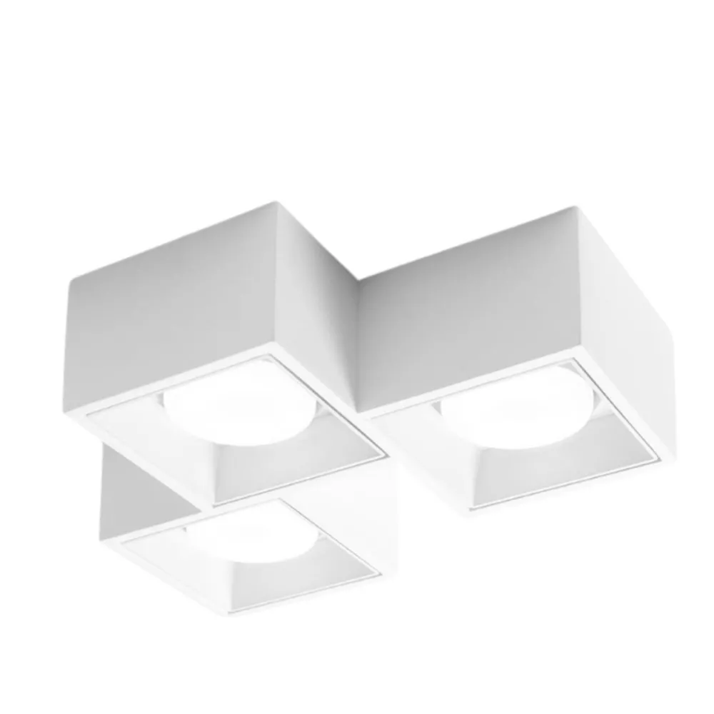 Plafonnier moderne carré NASSO de Sforzin Lighting PL3 T511 T512