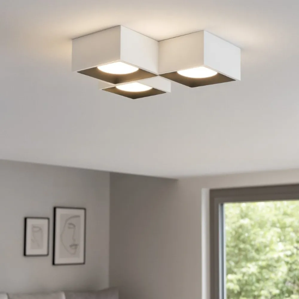 Sforzin Lighting NASSO Square moderne Deckenleuchte PL3 T511 T512