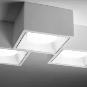 Plafonnier moderne carré NASSO de Sforzin Lighting PL3 T511 T512