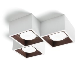 Klassische Deckenleuchte Sforzin Lighting NASSO Square PL3 T513 T514 T515 GX53 LED Gips Aluminium