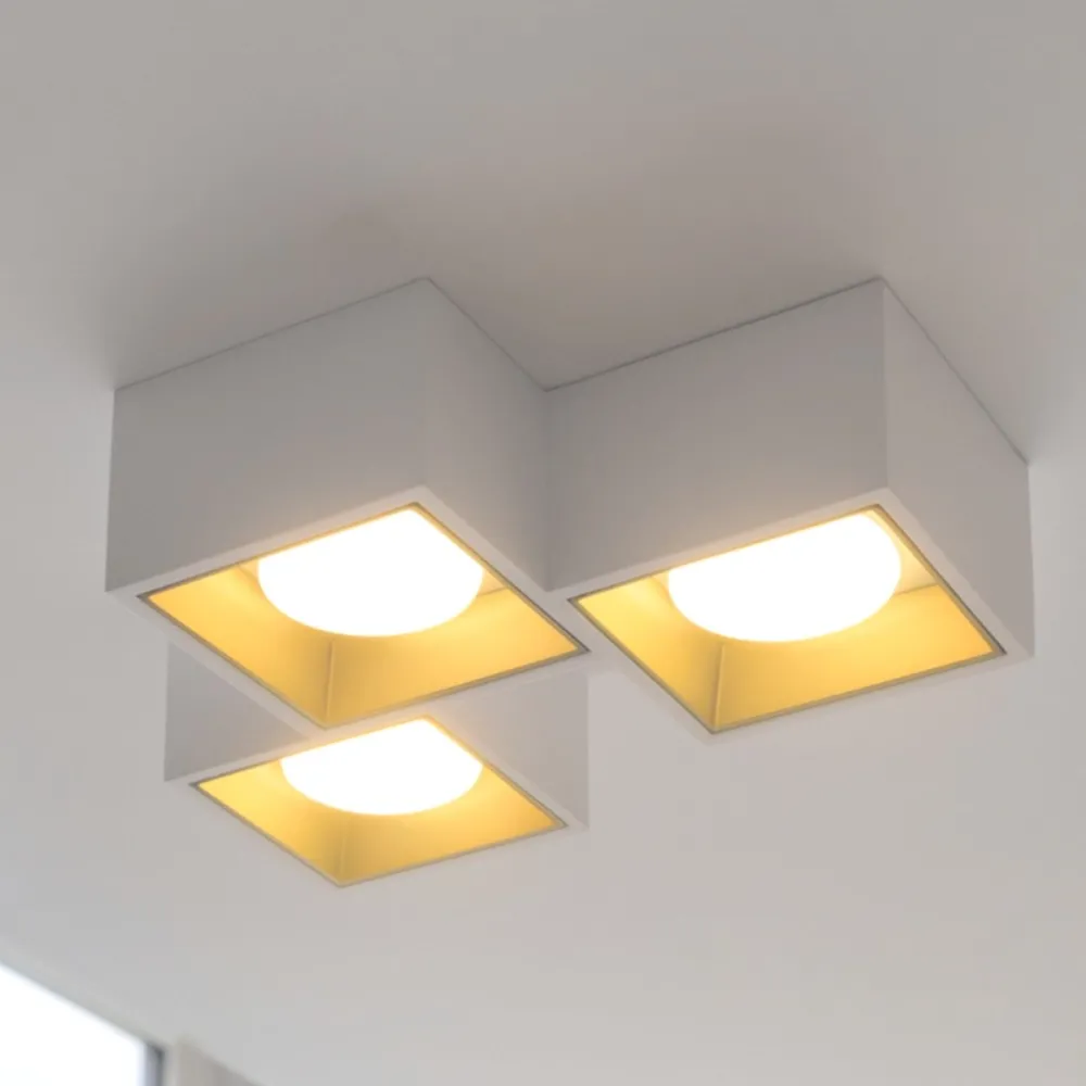 Plafoniera classica Sforzin illuminazione NASSO quadrata PL3 T513 T514 T515