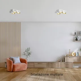 Plafoniera classica Sforzin illuminazione NASSO quadrata PL3 T513 T514 T515