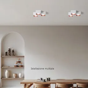 Plafoniera classica Sforzin illuminazione NASSO quadrata PL3 T513 T514 T515