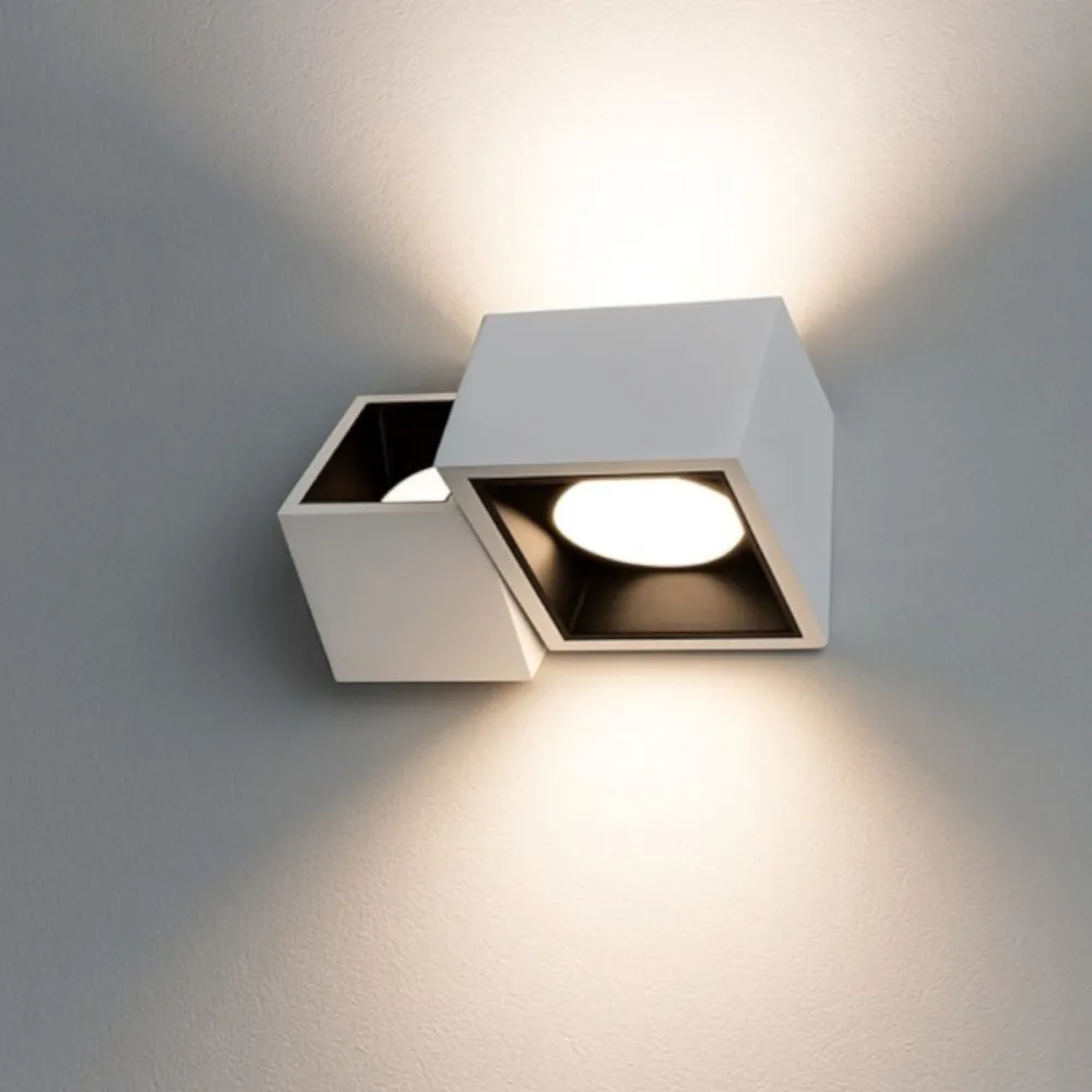 Sforzin Lighting NASSO Square AP2 T523 T524 GX53 LED moderne Wandleuchte