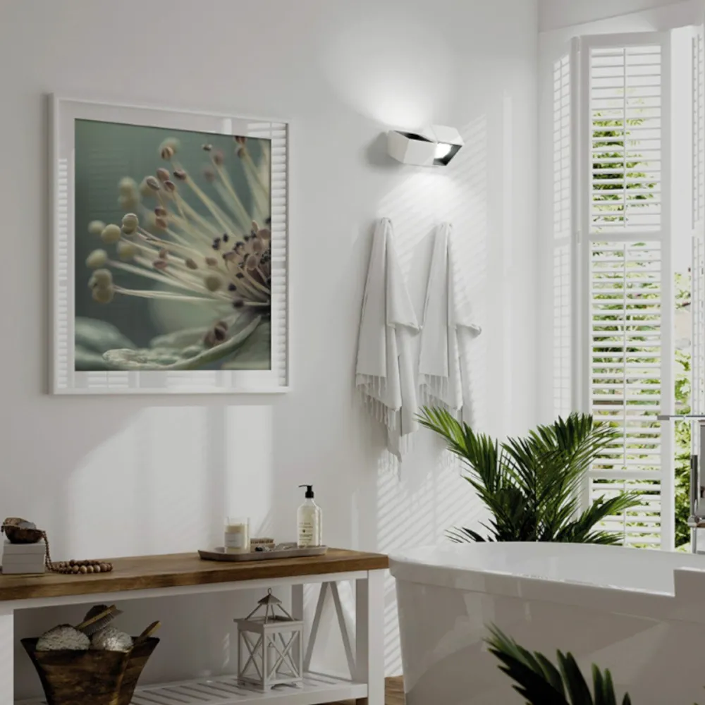 Applique murale moderne LED Sforzin Lighting NASSO Square AP2 T523 T524 GX53