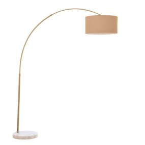Lampadaire arqué Illuminando BOING CILINDRO P 43 OS NC E27 LED métal marbre parchemin