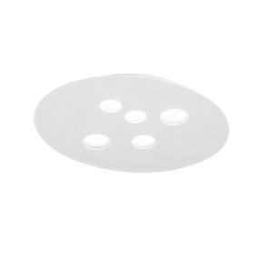Plafoniera moderna Gea Luce LUNA PM FLUPB2 GX53 LED alluminio metacrilato