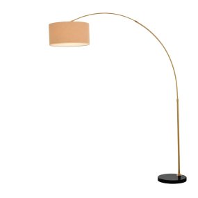 Illuminando BOING CILINDRO P 43 OS E27 LED Stehleuchte aus Metall, schwarzem Marmor und Stoff