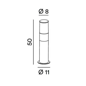 Farola de exterior Perenz SIGARO 8326 GC IP54