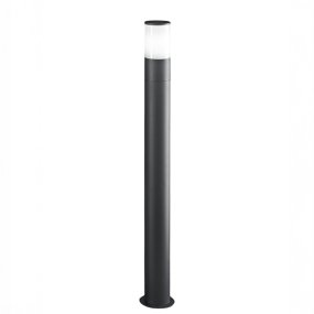 Lampioncino esterno IP54 Perenz SIGARO 8328 A E27 LED metallo alluminio acrilico antracite opaco