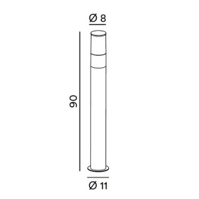 Perenz SIGARO 8328 GC IP54 Außenlaternenpfahl