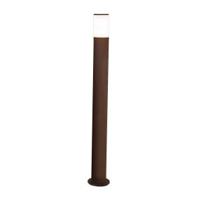 Lampe d'extérieur LED IP54 Perenz SIGARO 8328 E E27, en aluminium, acrylique Corten mat et métal.