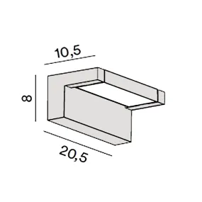 Applique murale extérieure réglable Perenz DISPLAY 8350 A CT