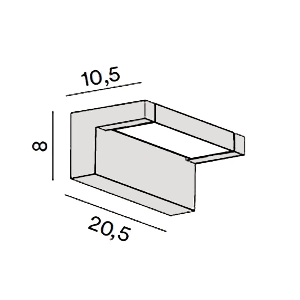 Perenz DISPLAY 8350 GC verstellbare Außenwandleuchte