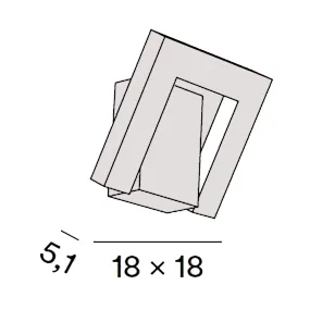 Perenz LEVA 8329 GC CT verstellbare Außenwandleuchte