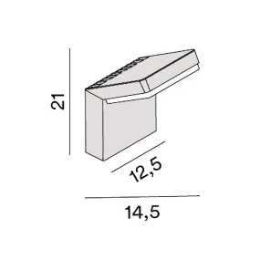 Applique murale extérieure réglable Perenz PIEGA 8336 A CT