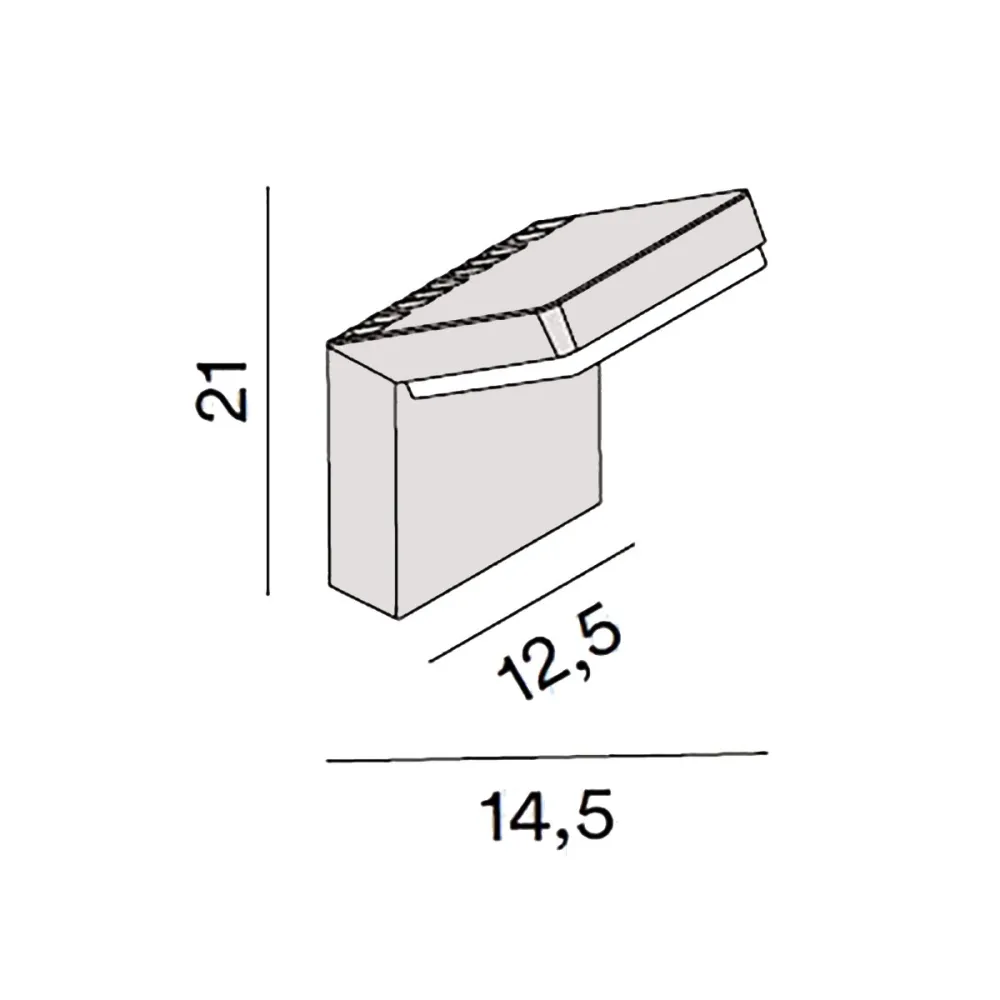 Applique murale extérieure réglable Perenz PIEGA 8336 A CT