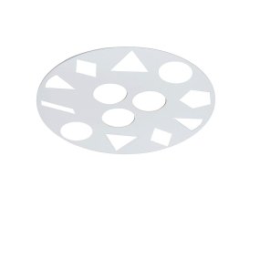 Lámpara de techo moderna de metal Illuminando GEO PL3 SL GX53 LED redonda blanca arena