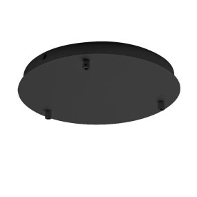 CLEOFE ALICE BT 3, base ronde à trois lumières, noir mat