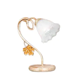 Lámpara de sobremesa clásica Due P iluminación AIDA L E14 LED