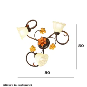 Lámpara de techo clásica Due P AIDA PL3