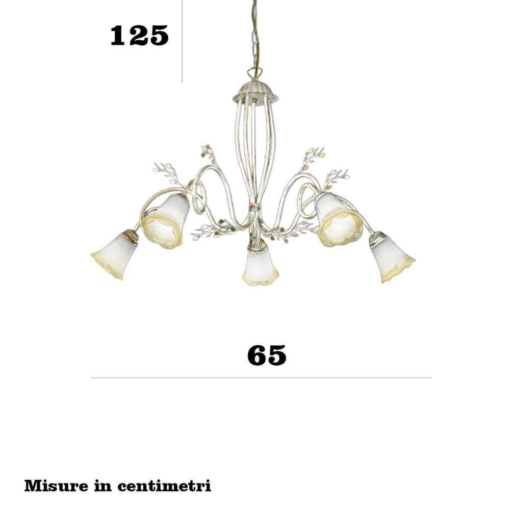 Lámpara de araña clásica Due P Illuminazione ELENA S5