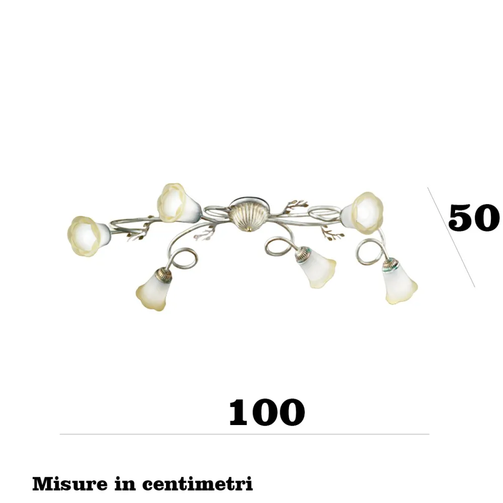 Lámpara de techo clásica Due P Illuminazione ELENA PL6