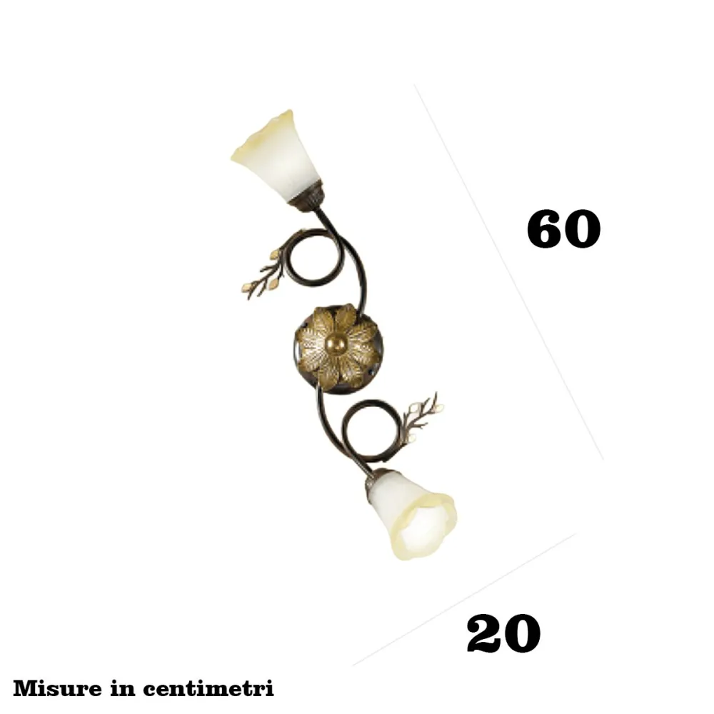 Lámpara de techo clásica Due P Illuminazione ELENA PL2 E